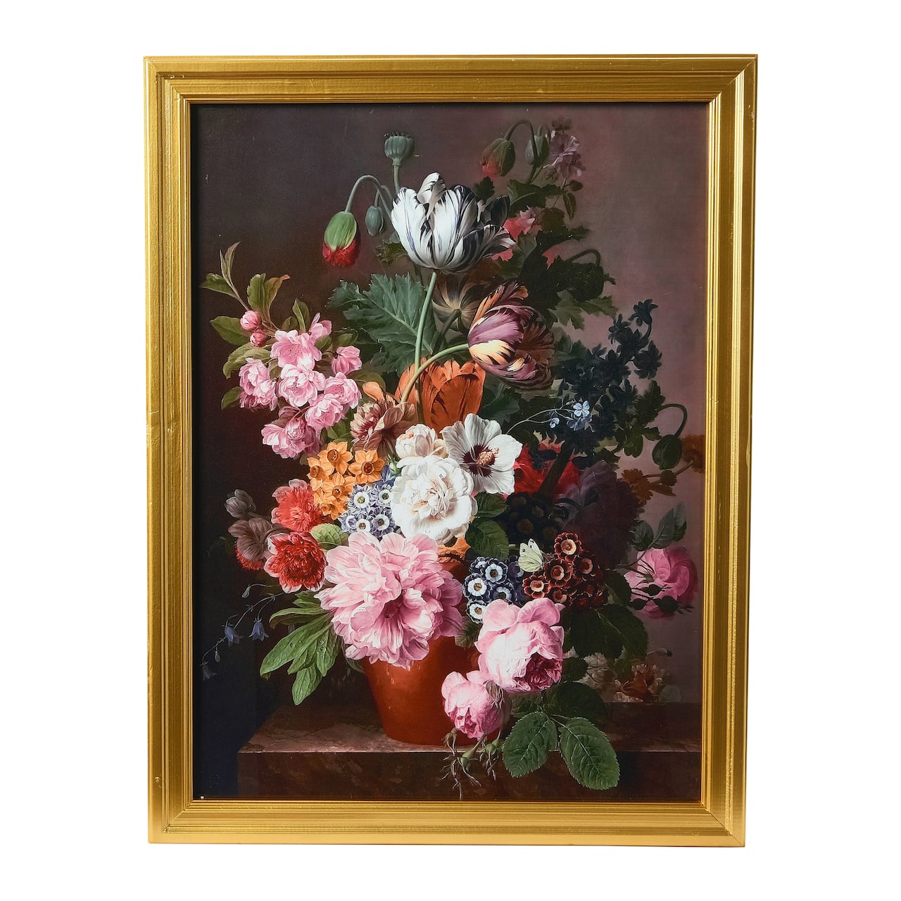Hello Honey® Framed Vintage Reproduction Floral Still Life Print